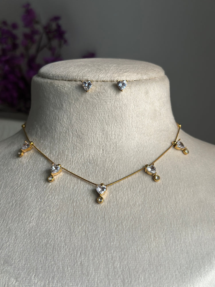 LOVER NECKLACE EARRINGS COMBO SET