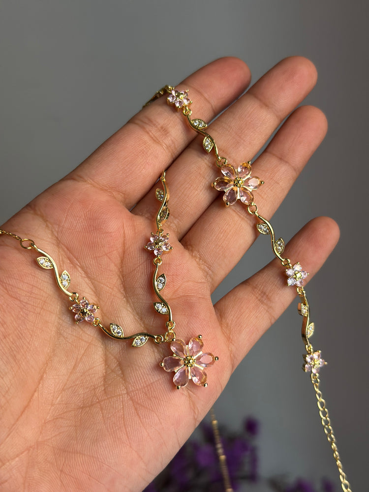 LIZA NECKLACE AND BRACELET COMBO SET