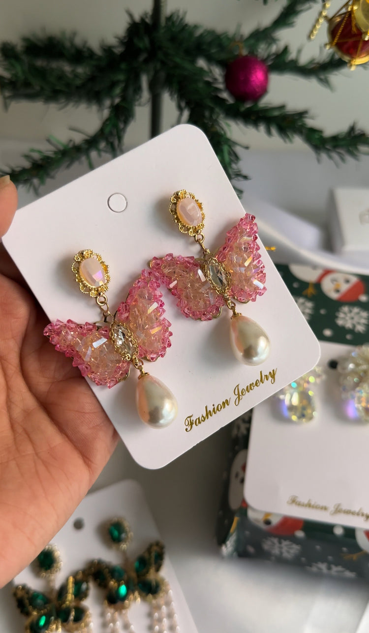 Butterfly- Cluster-earrings