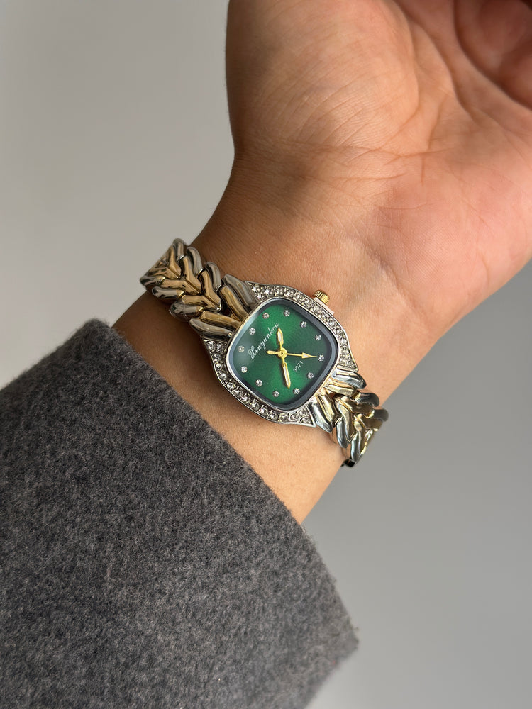 MAASHA GREEN DIAL VINTAGE WATCH