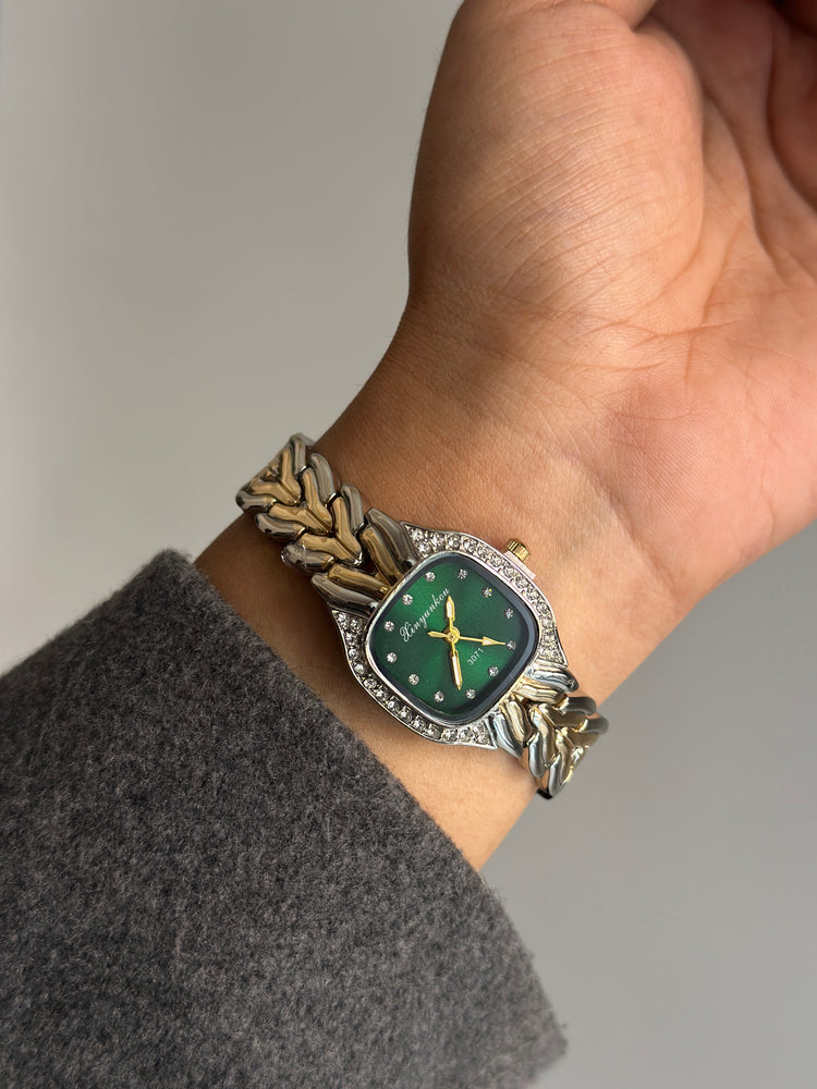 MAASHA GREEN DIAL VINTAGE WATCH