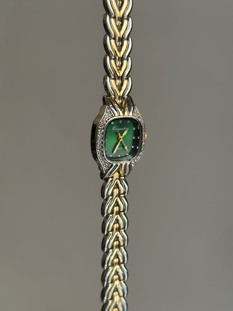 MAASHA GREEN DIAL VINTAGE WATCH