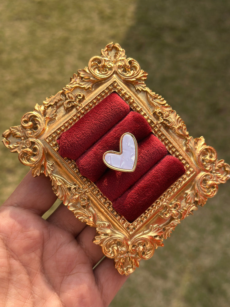 White- heart- Adjustable-ring