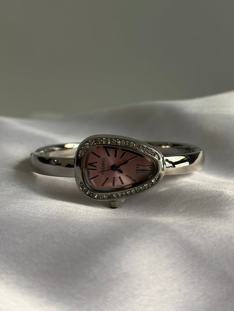 ORLINA PINK SILVER DIAL VINTAGE WATCH