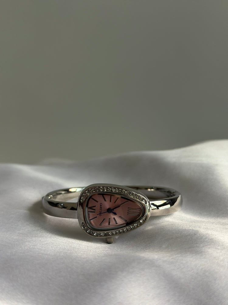 ORLINA PINK SILVER DIAL VINTAGE WATCH