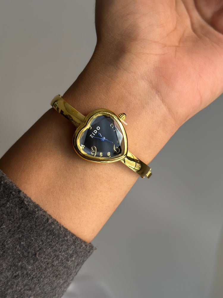 HEARTLINE VINTAGE BLACK DIAL
