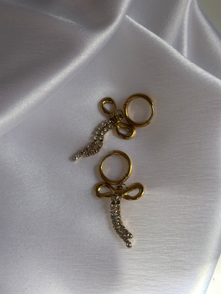 Bow- Crystal-Earrings