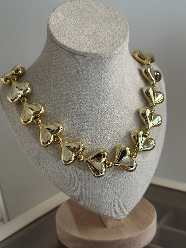Multi-Heart- Statement-necklace