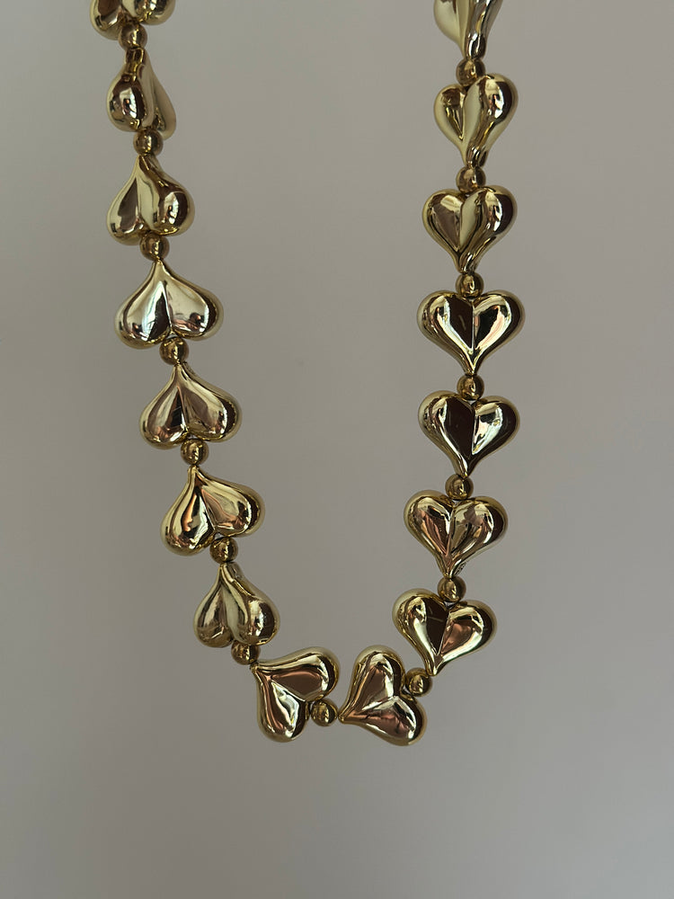 Multi-Heart- Statement-necklace