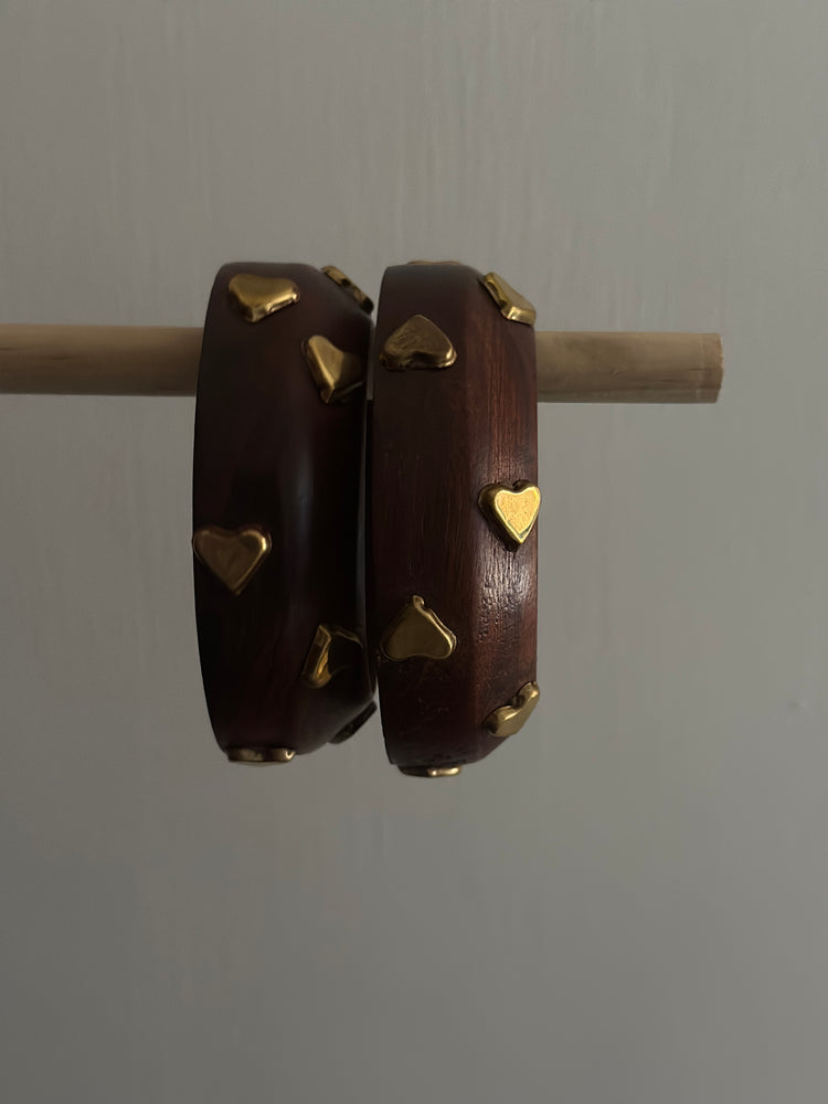 HEART-WOODEN-BANGLE( SET-OF-2)