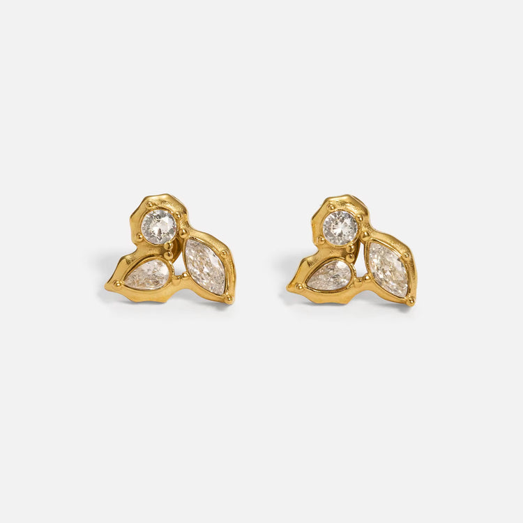 ELARA LEAF STUDS
