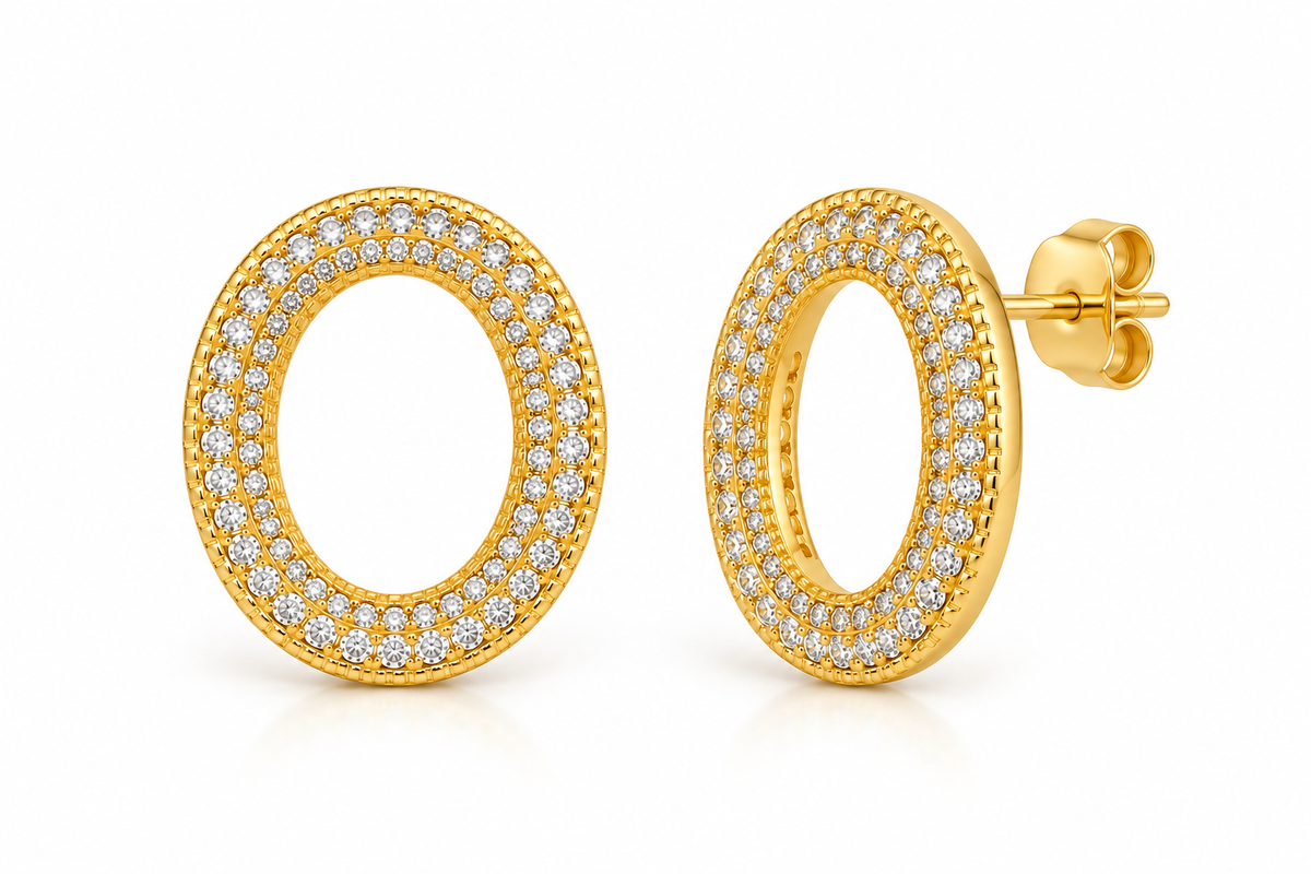 ELARA OVAL STUDS