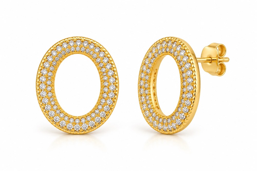 ELARA OVAL STUDS
