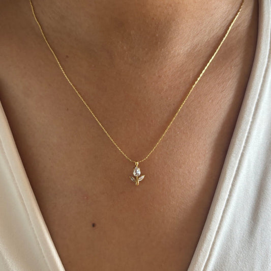 TULIP MINIMAL NECKLACE