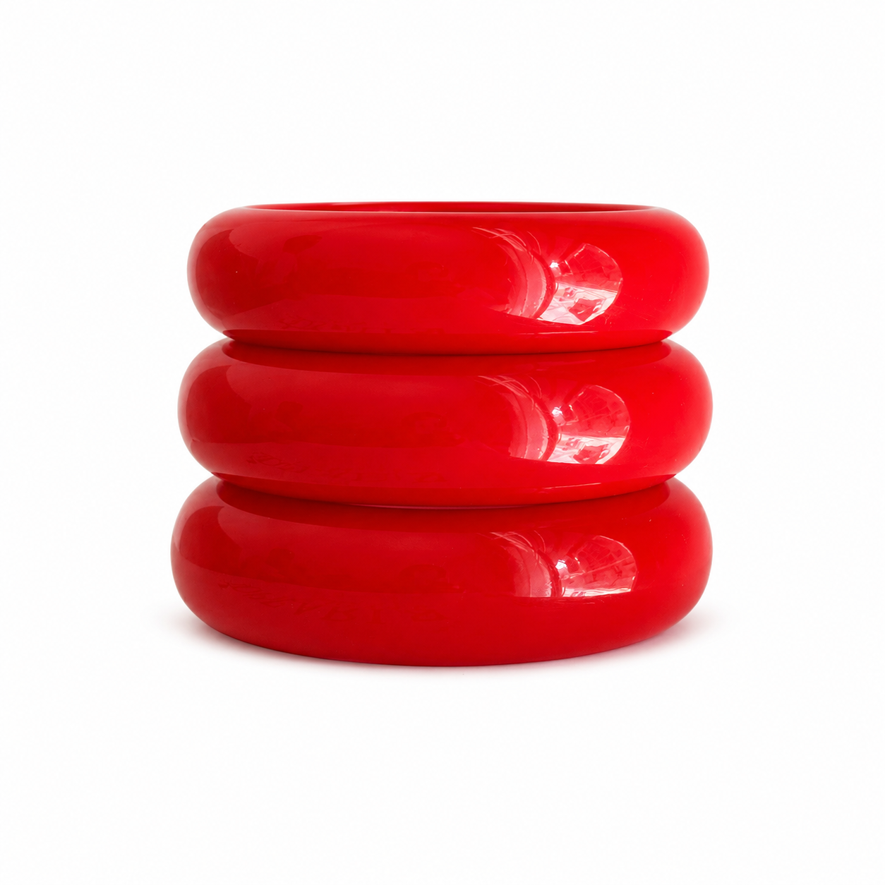 Cherry Red Dome Bangles