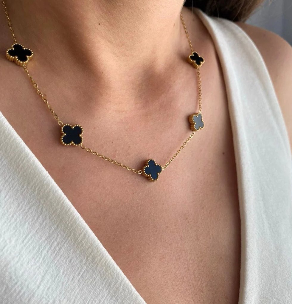 BLACK CLOVER NECKLACE