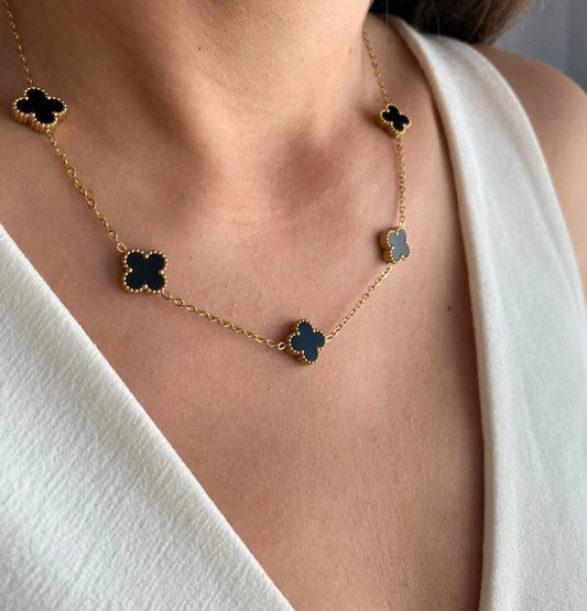 BLACK CLOVER NECKLACE