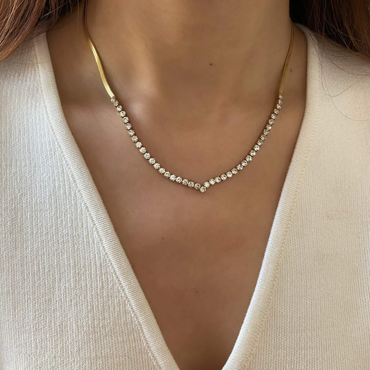 SNOWFLAKE-FRENCH-NECKLACE