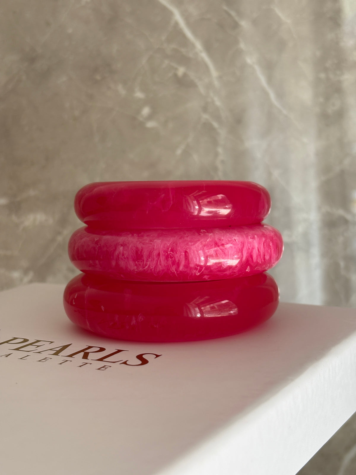 Raspberry Pop Bangles