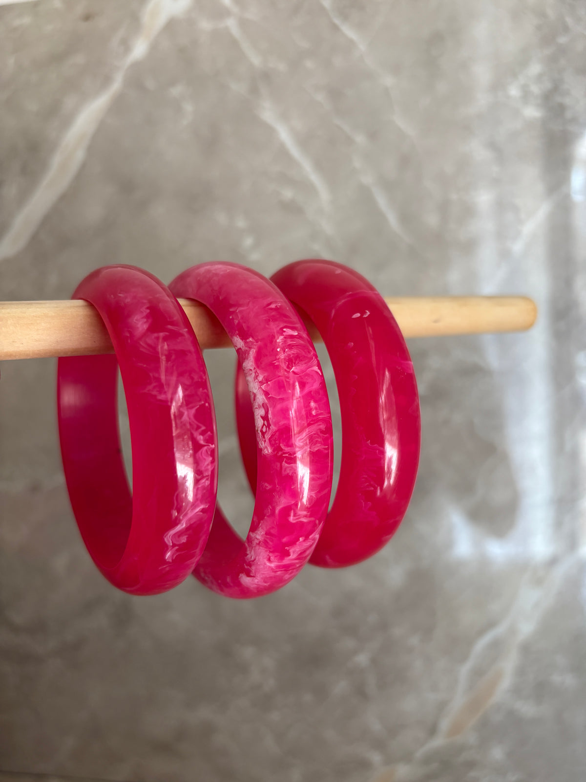 Raspberry Pop Bangles