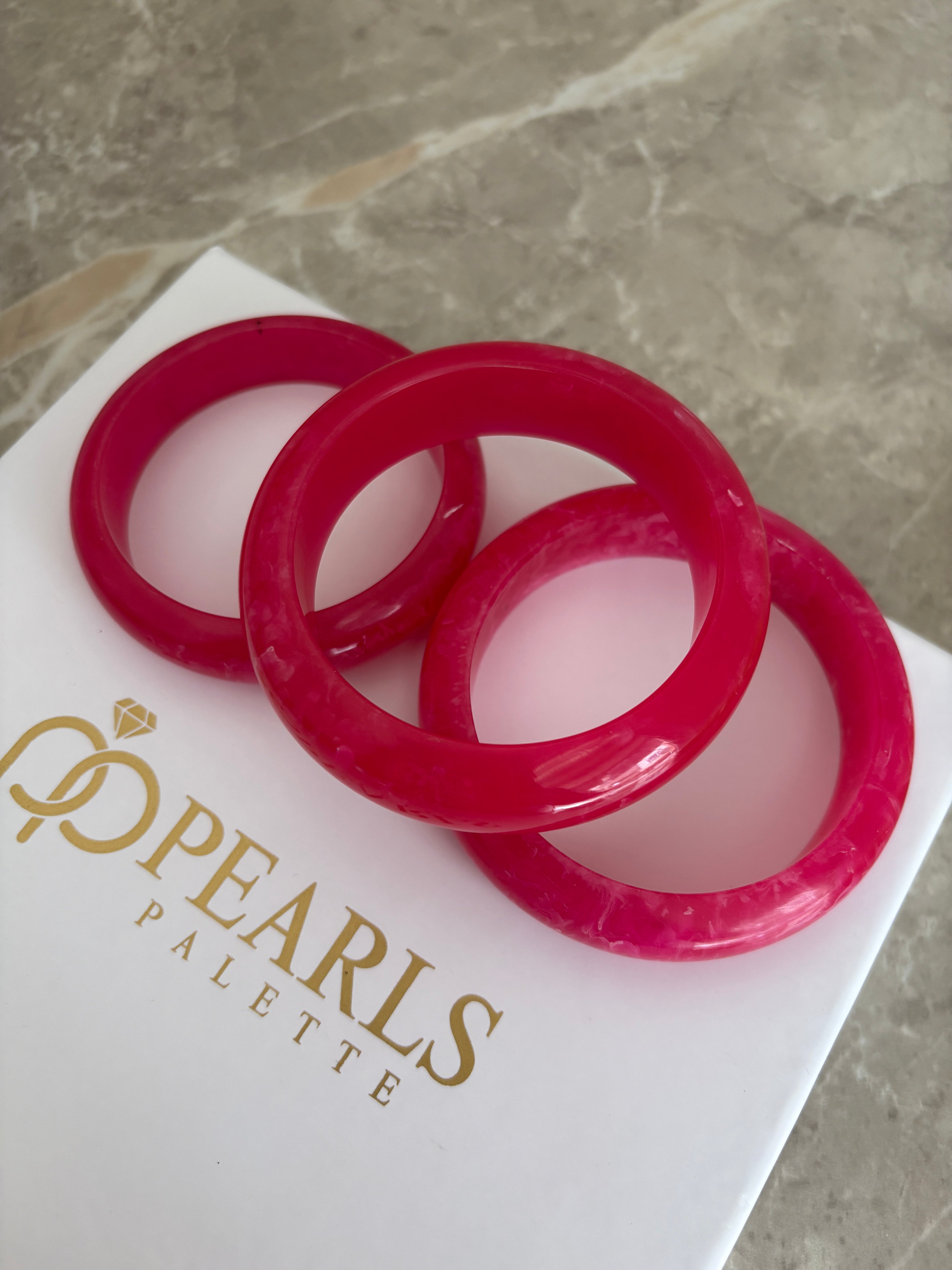 Raspberry Pop Bangles