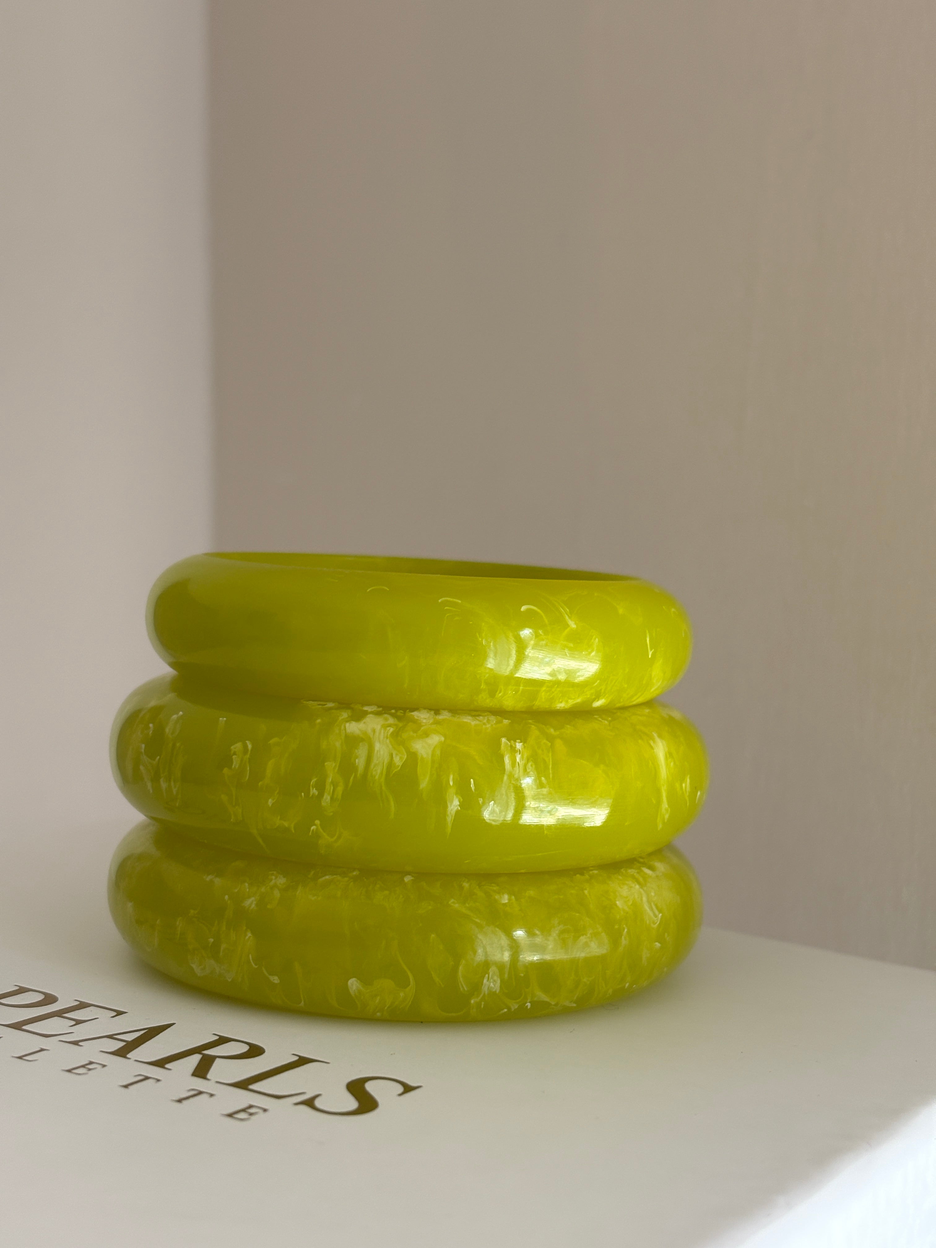 Lime Pop Chunky Bangles