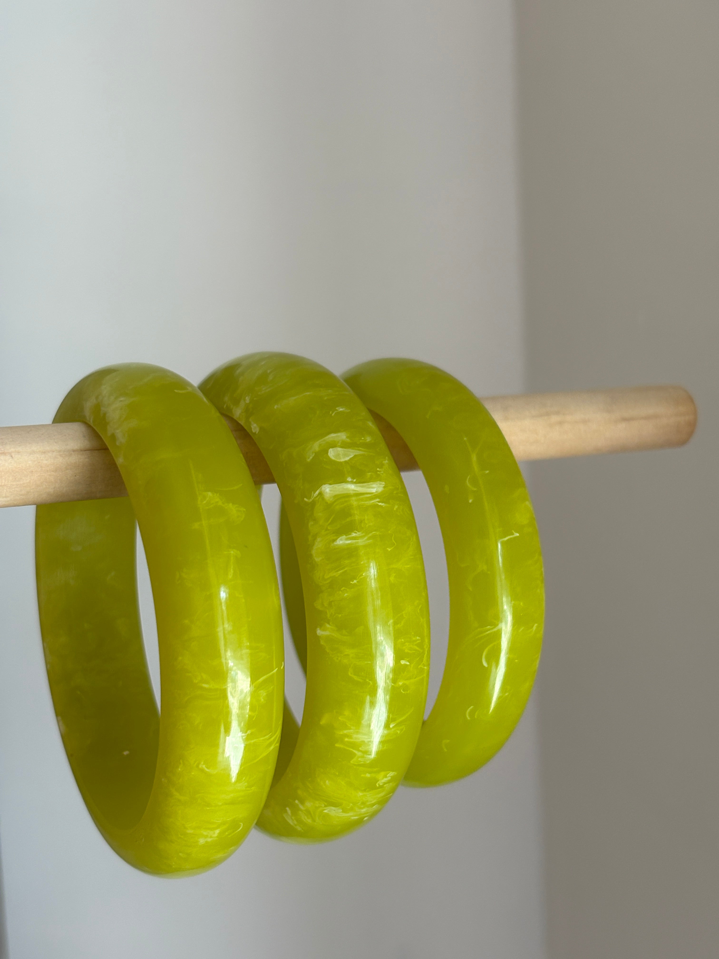 Lime Pop Chunky Bangles