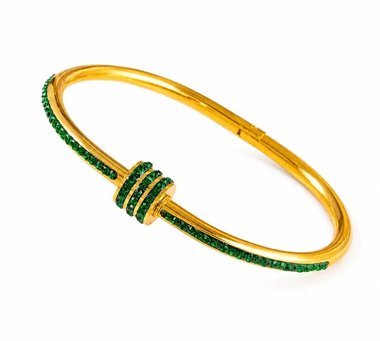 EMERALD OPENABLE BRACELET