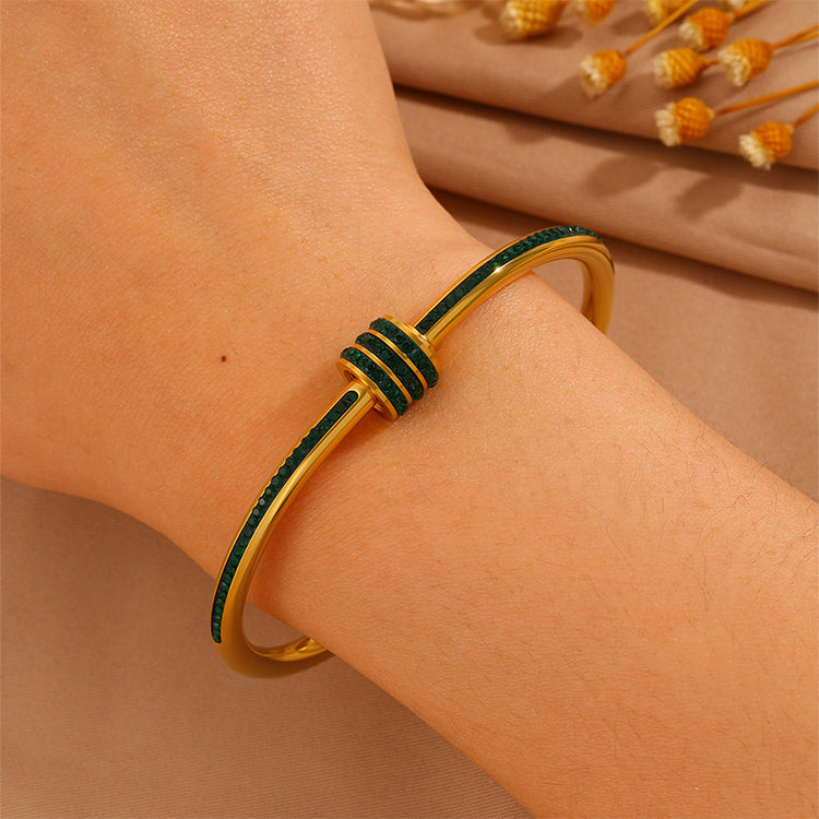 EMERALD OPENABLE BRACELET
