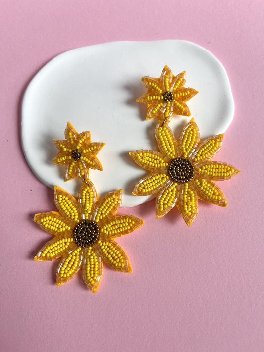 Sun-Flower-Earrings