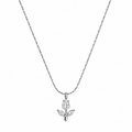 TULIP MINIMAL NECKLACE ( SILVER)