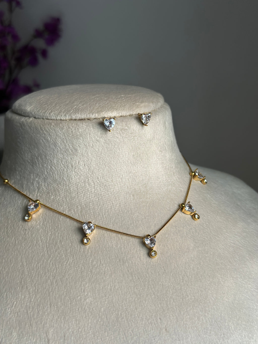 LOVER NECKLACE EARRINGS COMBO SET