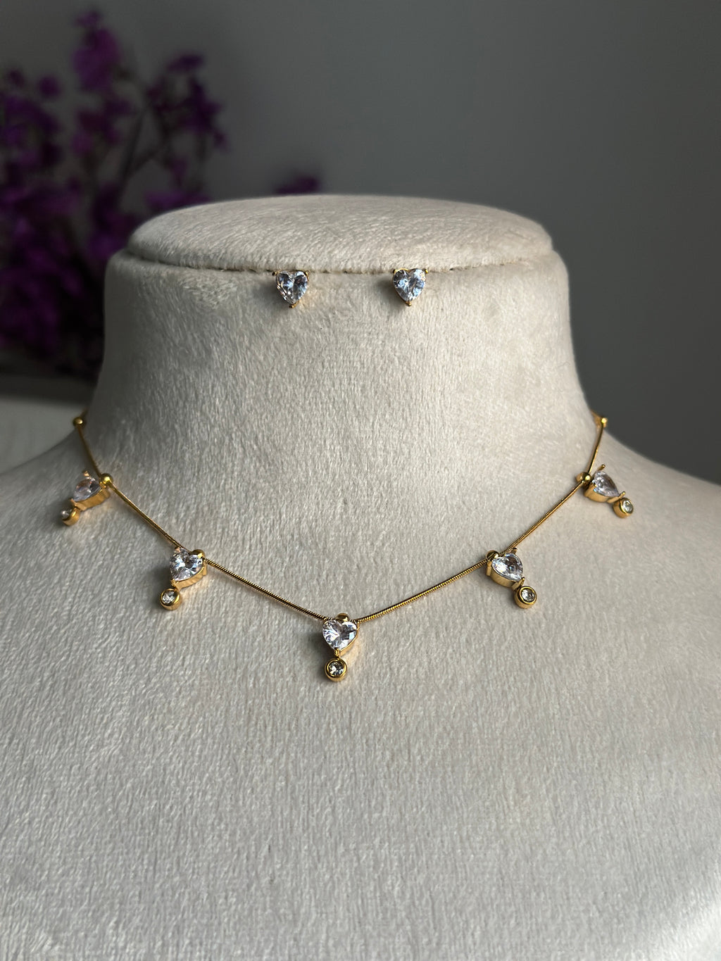 LOVER NECKLACE EARRINGS COMBO SET