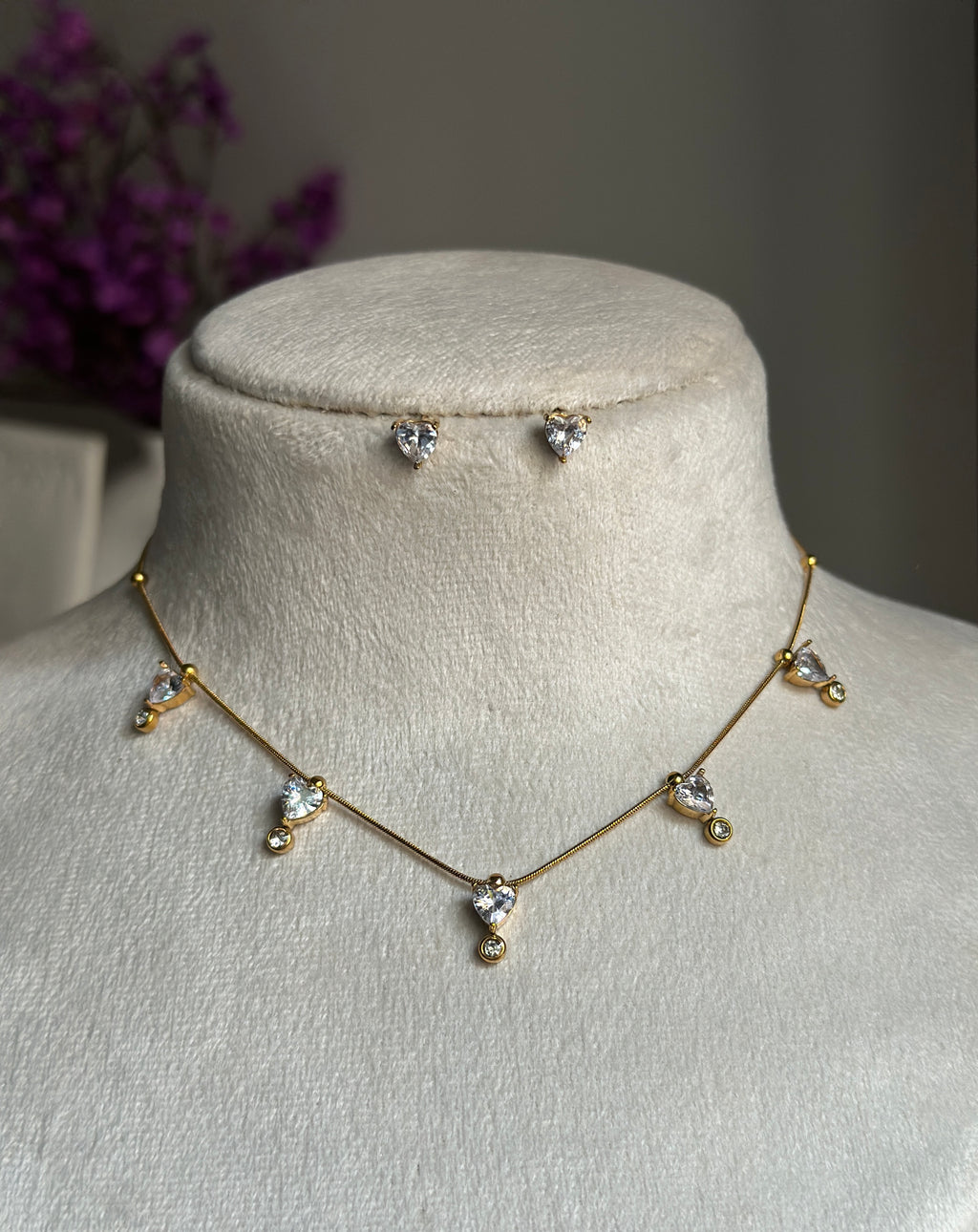 LOVER NECKLACE EARRINGS COMBO SET