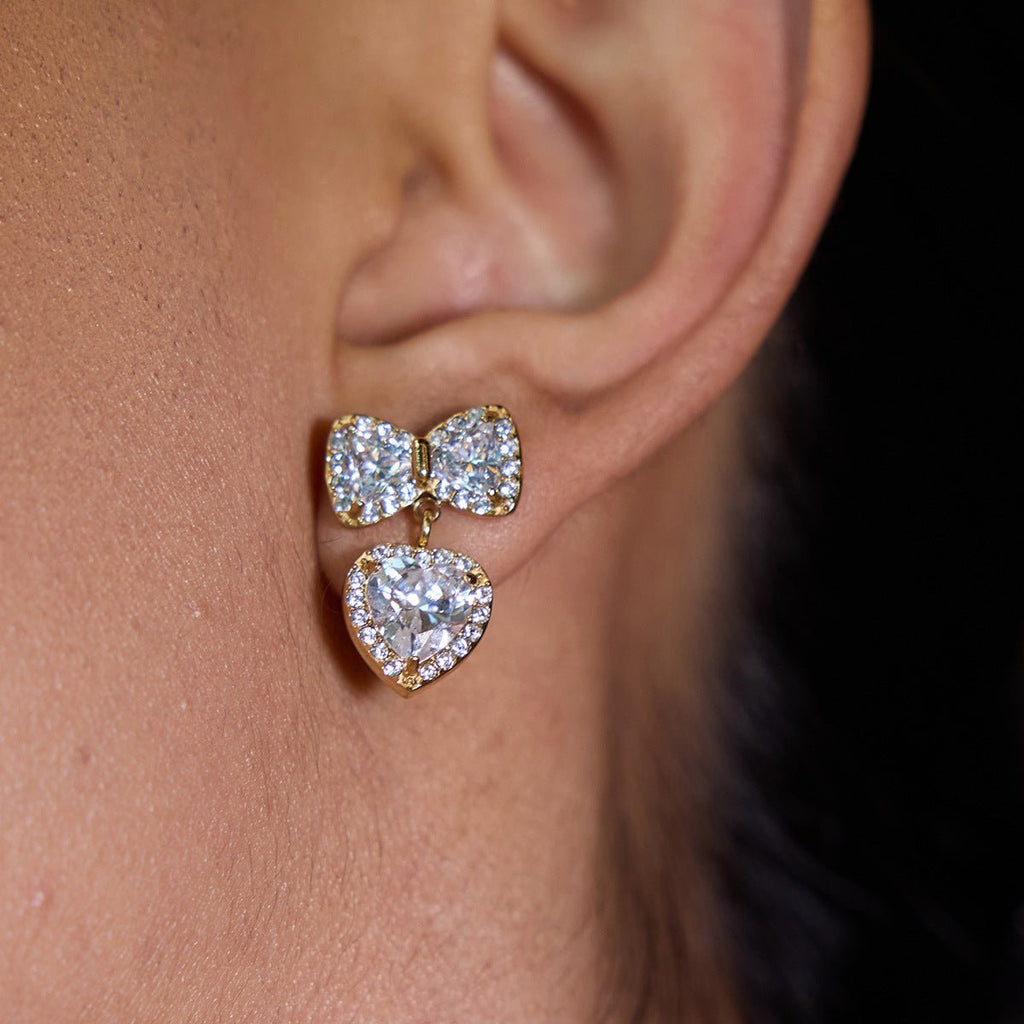 CELINA CRYSTAL BOW EARRINGS