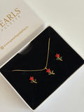ROSY NECKLACE SET