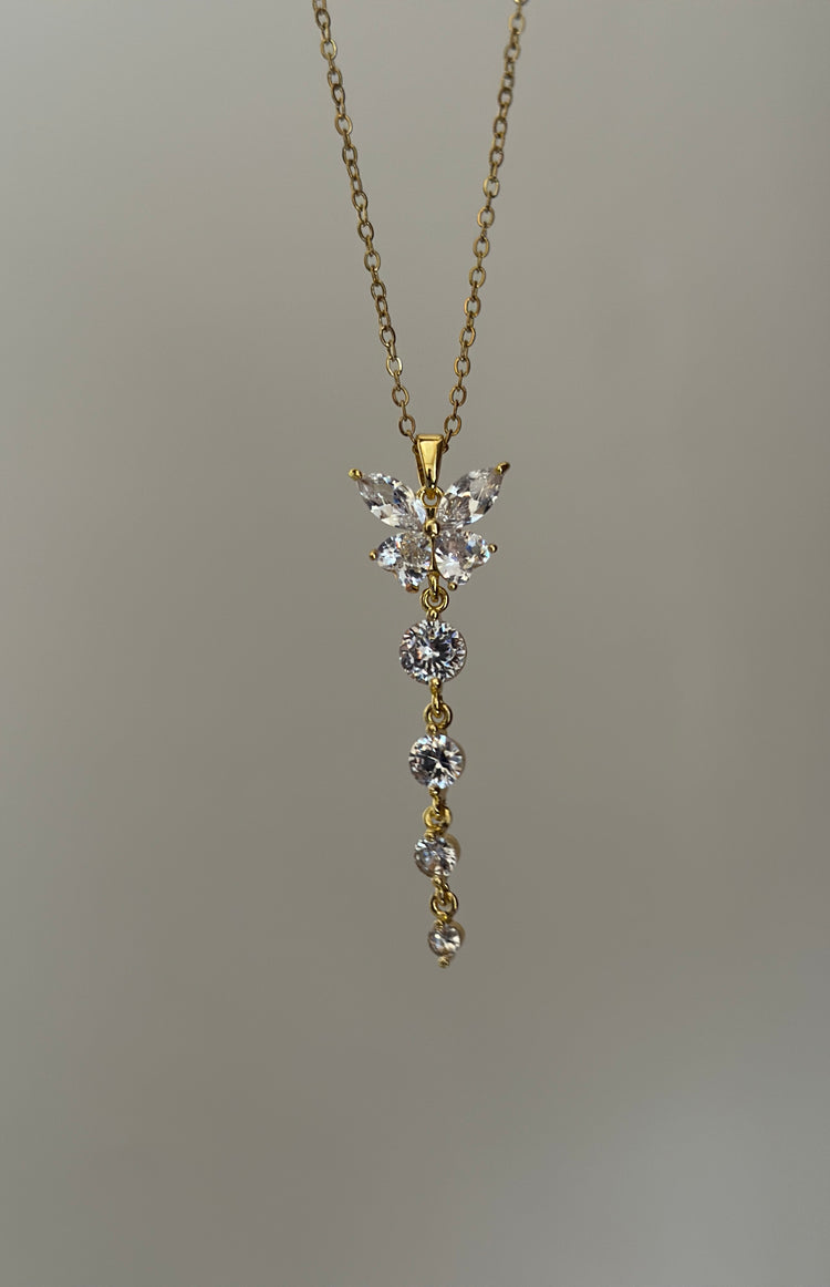Diamond-Butterfly-Long-Chain-Necklace