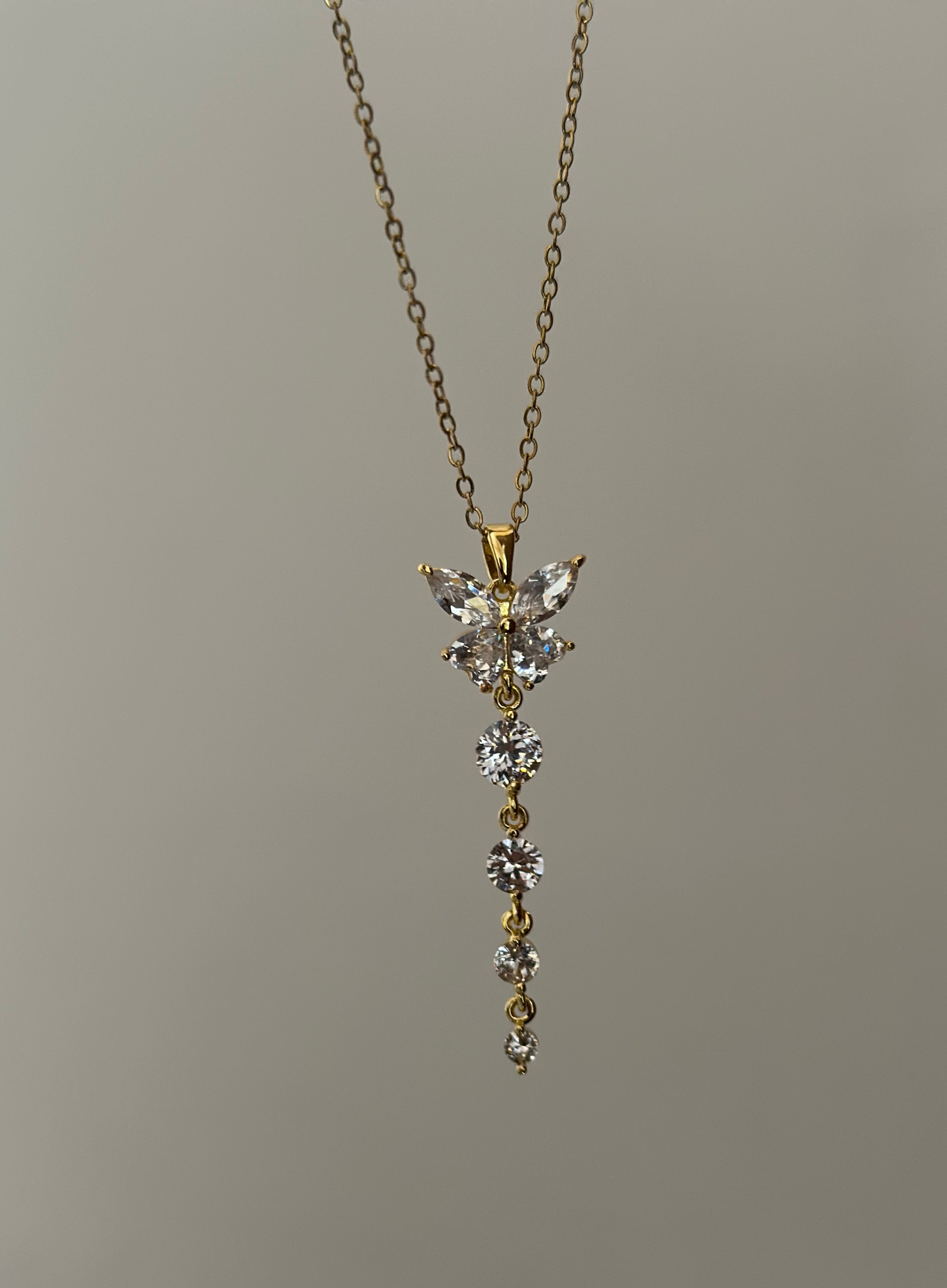 Diamond-Butterfly-Long-Chain-Necklace