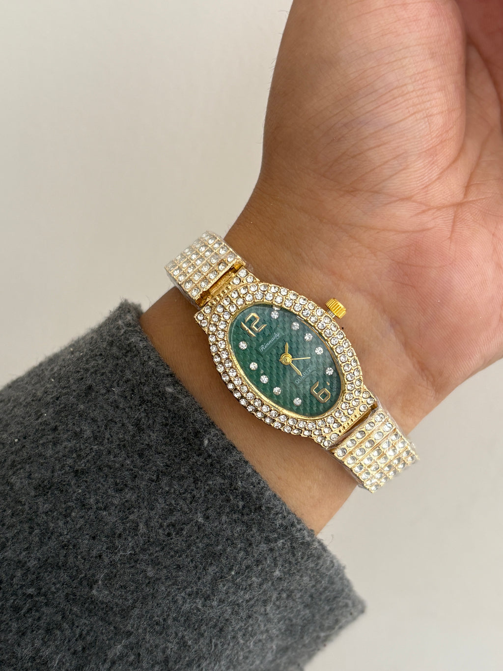 AURELIA EMERALD VINTAGE WATCH