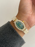 AURELIA EMERALD VINTAGE WATCH