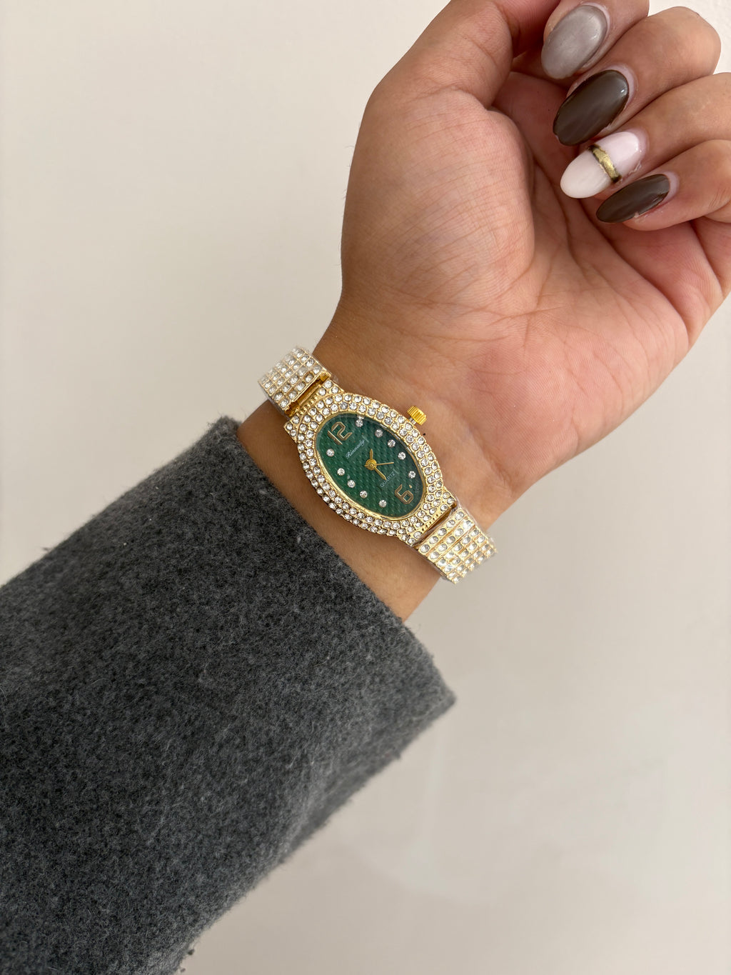 AURELIA EMERALD VINTAGE WATCH