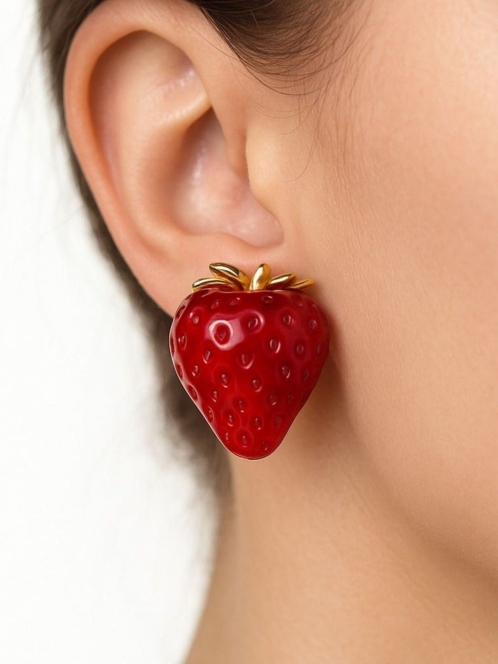 STRAWBERRY STAINLESS STEEL STUDS