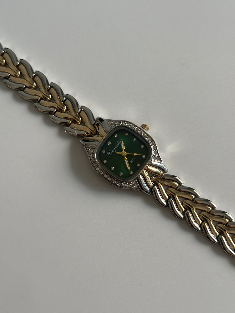 MAASHA GREEN DIAL VINTAGE WATCH