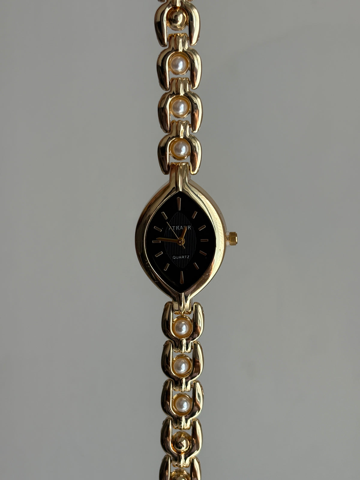 JULIET VINTAGE WATCH( BLACK DIAL )