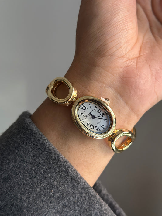 OLIVIA ROMAN WATCH ( White Dial)