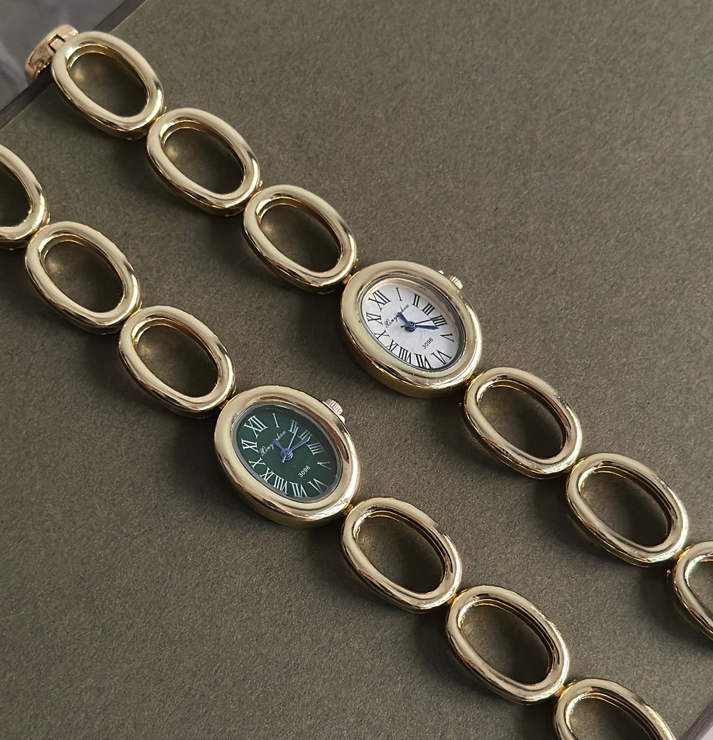 OLIVIA ROMAN WATCH( Green Dial)