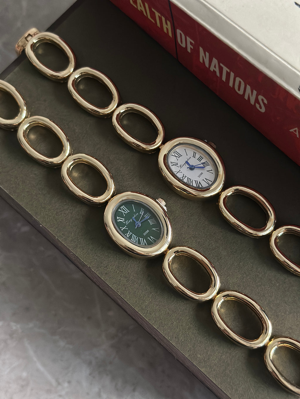 OLIVIA ROMAN WATCH ( White Dial)