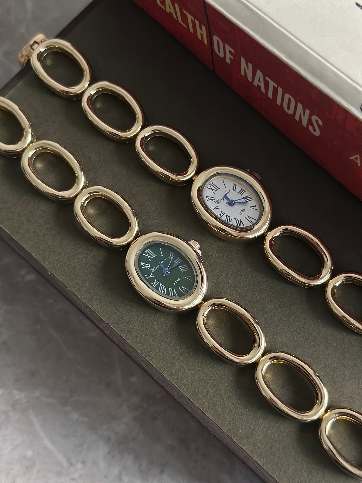 OLIVIA ROMAN WATCH ( White Dial)