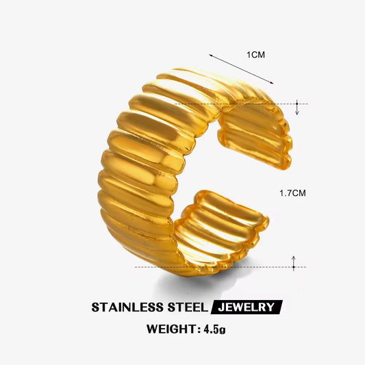 GOLDEN-RIBBED-RING(ADJUSTABLE)