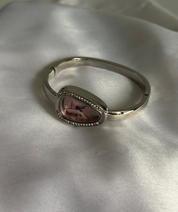 ORLINA PINK SILVER DIAL VINTAGE WATCH